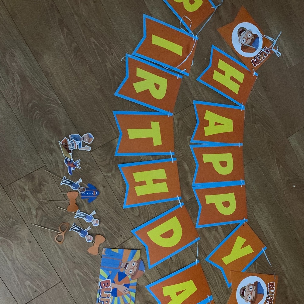 Blippi party decor